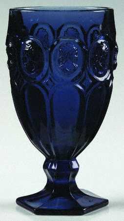 Moonstone Cameo Cobalt Blue Iced Tea