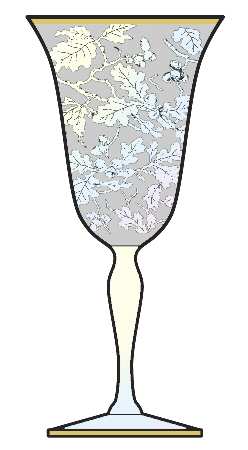 Oakwood Clear (Iridescent Brocade) by Fostoria