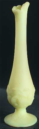Poppy Custard (Satin) 9" Bud Vase