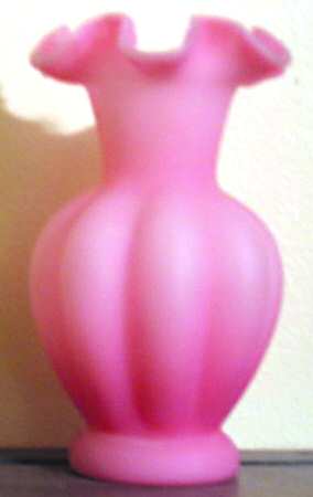 Rose Satin 6" Flower Vase
