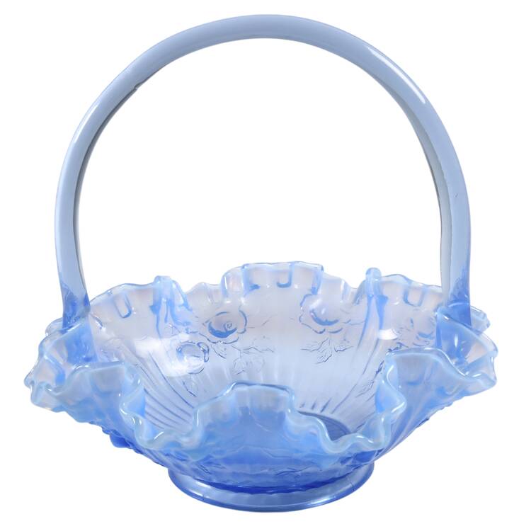 Provincial Blue #9235/9237 Rose 7" Basket