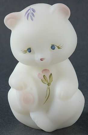 Asters and Butterflies Bear Cub Figurine