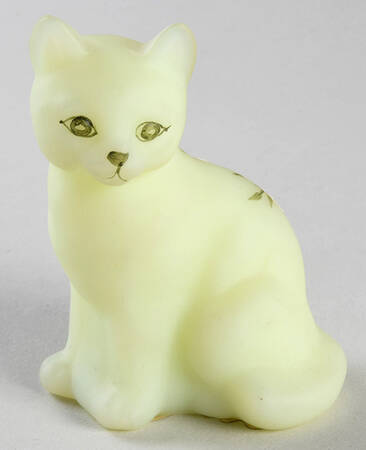 Pink Blossoms Kitten Figurine