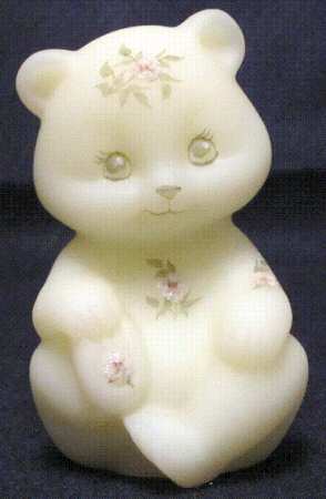 Pink Blossoms Bear Cub Figurine