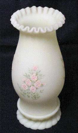 Pink Blossoms Hurricane Lamp & Globe