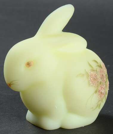 Pink Blossoms Bunny Figurine