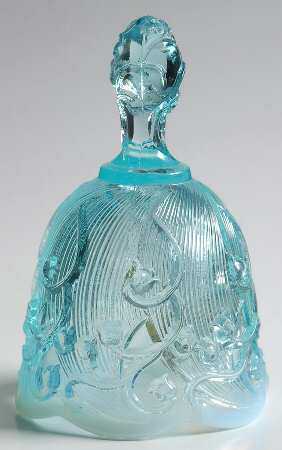 Blue Opalescent #8265 5" Lily of the Valley Bell