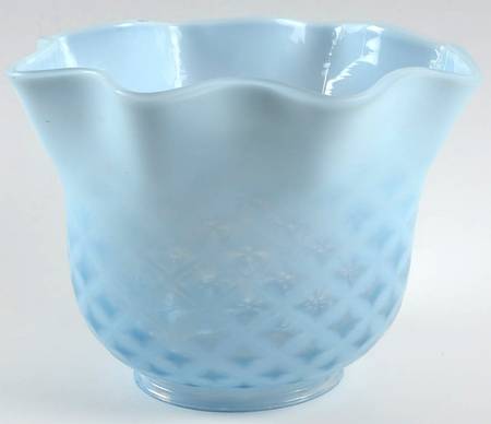 Blue Opalescent Lamp Shade for Electric Lamp