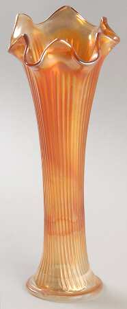 Fine Rib Marigold 8"-11" Medium Swung Bud Vase