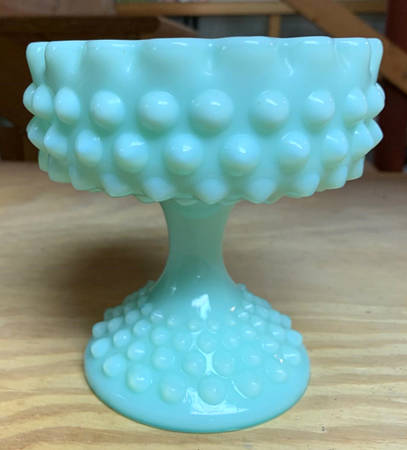 Hobnail Blue (Pastel) Candy Box No Lid