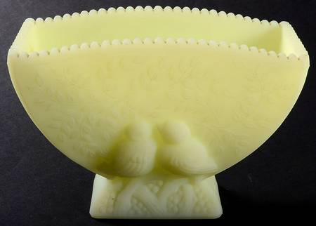 Custard Satin Flower Vase