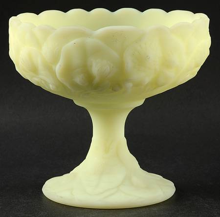 Custard Satin Round Compote (Height X Width)