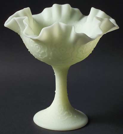 Custard Satin Round Compote (Height X Width)