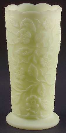 Custard Satin 8" Straight Vase