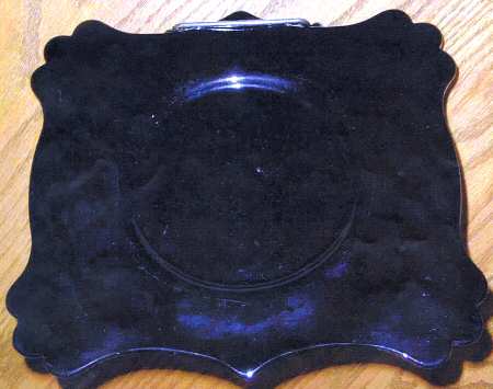 Elizabeth Black Sandwich Plate by Fenton