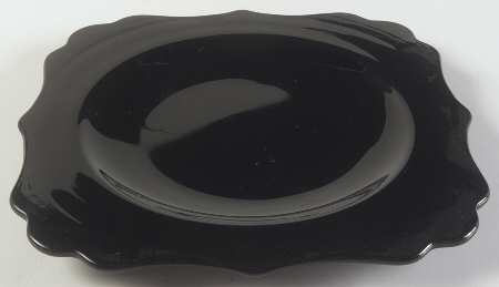 Elizabeth Black Luncheon Plate by Fenton