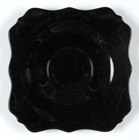 Elizabeth Black Saucer Only by Fenton