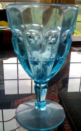 Priscilla Salem Blue Water Goblet