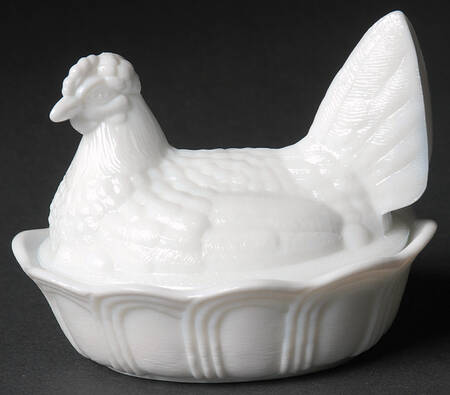 Animals and Figurines (Non Decorated) 5" Hen on Nest