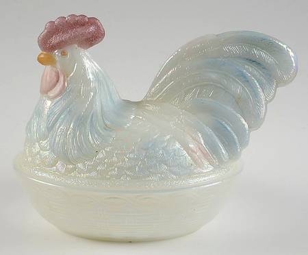 Animals and Figurines (Non Decorated) #4680 Rooster on Nest