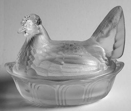 Animals and Figurines (Non Decorated) 5 Inch Hen on Nest