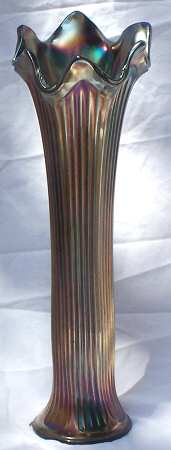 Fine Ribbed Cobalt Blue (Carnival) 12"-15" Medium Swung Vase