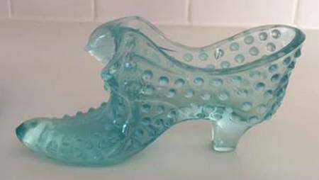 Hobnail Aquamarine Blue Slipper