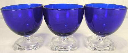 Elizabeth Royal Blue (Square Foot) Champagne/Tall Sherbet