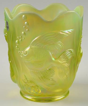 Topaz Opalescent (Iridized) #5150 Atlantis Vase