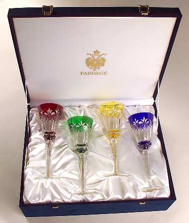 Palais Royal Wine - Set of 4 Colors (Red, Cobalt, Green & Yellow)