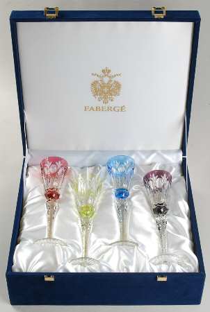 Palais Royal Liquor Cocktail (Set/4-Sky,Amethyst,Lt Green,&Pink