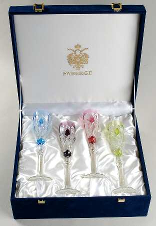 Czar Imperial Liquor Cocktail (Set/4-Sky,Amethyst,Lt Green,&Pink