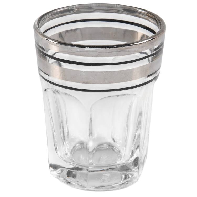 Radio Bar (Platinum Bands) Shot Glass by Federal Glass 