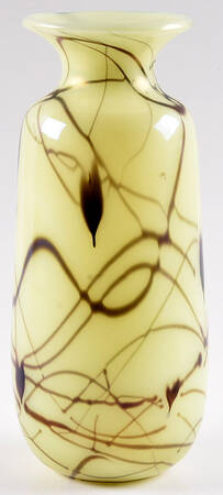 Hanging Heart Custard 9" Flower Vase