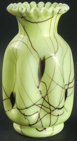 Hanging Heart Custard 8" Flower Vase with Pinched Sides