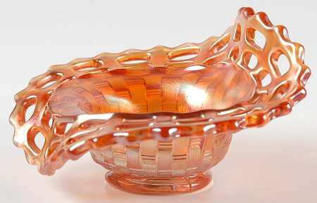Basketweave W Open Edge Marigold (Line 1092) 5" Crimped Bon Bon