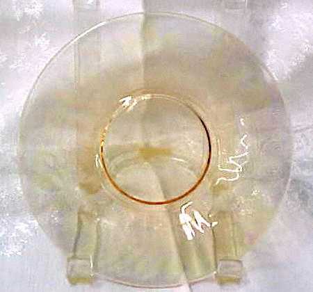2283 Amber (Non Optic) Bread & Butter Plate
