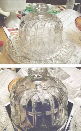 Cross Shields Clear Round Covered Butter