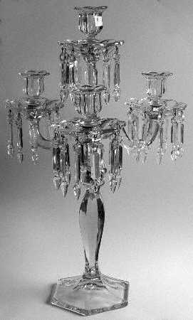 Candelabras 4 Light Candelabra W/4 Bobeche & 40 Prisms