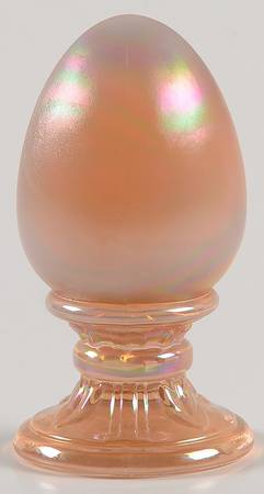 Dusty Rose (Carnival) Egg on Stand