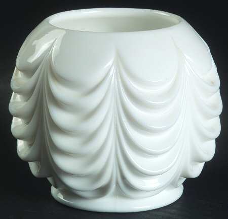 Heavy Drape Milk Glass by Fostoria