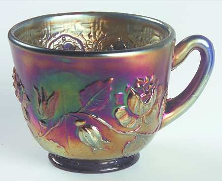 Wreath of Roses Blue Punch Cup