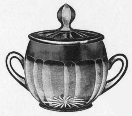 Vogue Clear (Stem 2106) Sugar Bowl & Lid