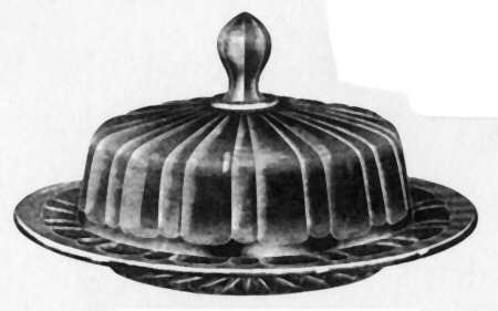 Vogue Clear (Stem 2106) Round Covered Butter