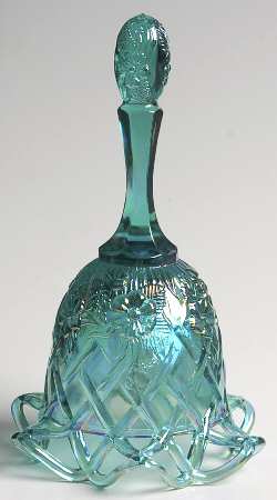 Teal Marigold Bell by Fenton
