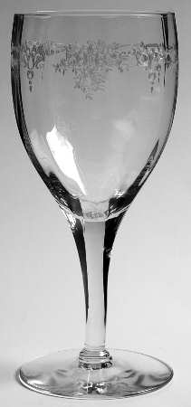 Etch 210 (Stem #863) Optic Water Goblet