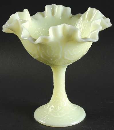 Custard Glossy Round Compote (Height X Width)