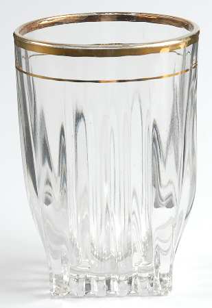 Park Avenue (Gold Trim) 8 Oz Flat Tumbler