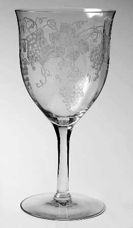 New Vintage Grape (Optic, Stem 858, Etch 227) by Fostoria