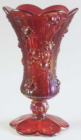 Rose Red (Carnival) 9" Flower Vase